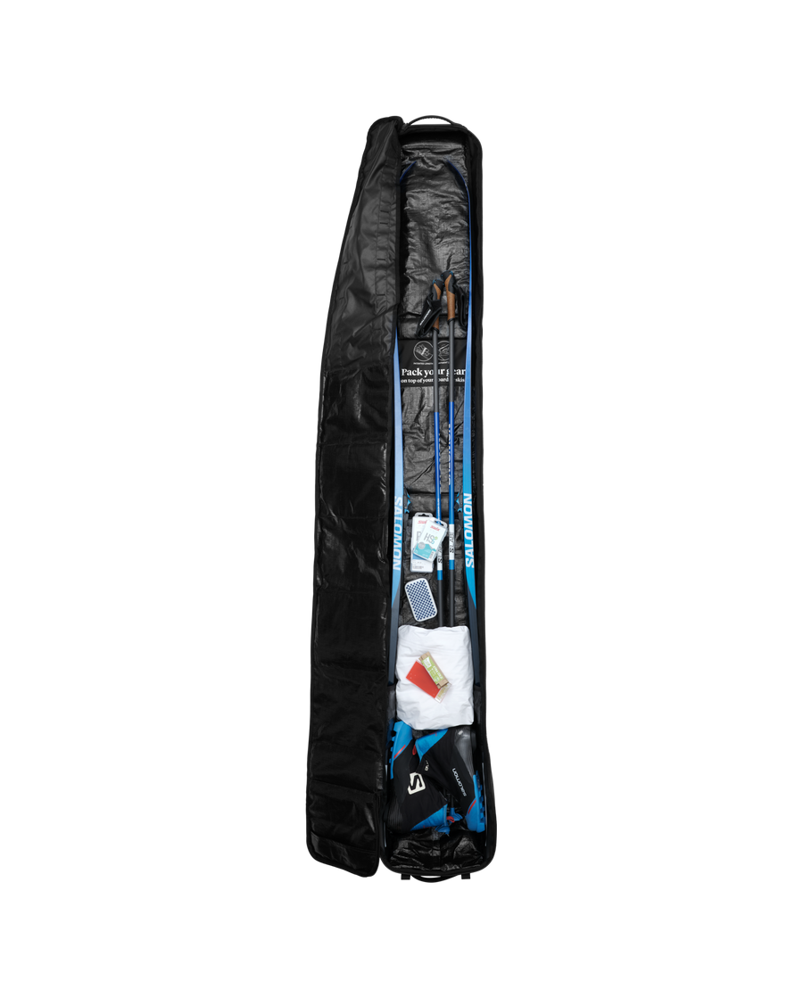 Snow Roller Black Out | Lightest Wheeled Ski Bag for Alpine and 
